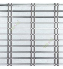Pure white color horizontal stripes flat scale vertical thread stripes cylinder stick rollup mechanism PVC Blinds 